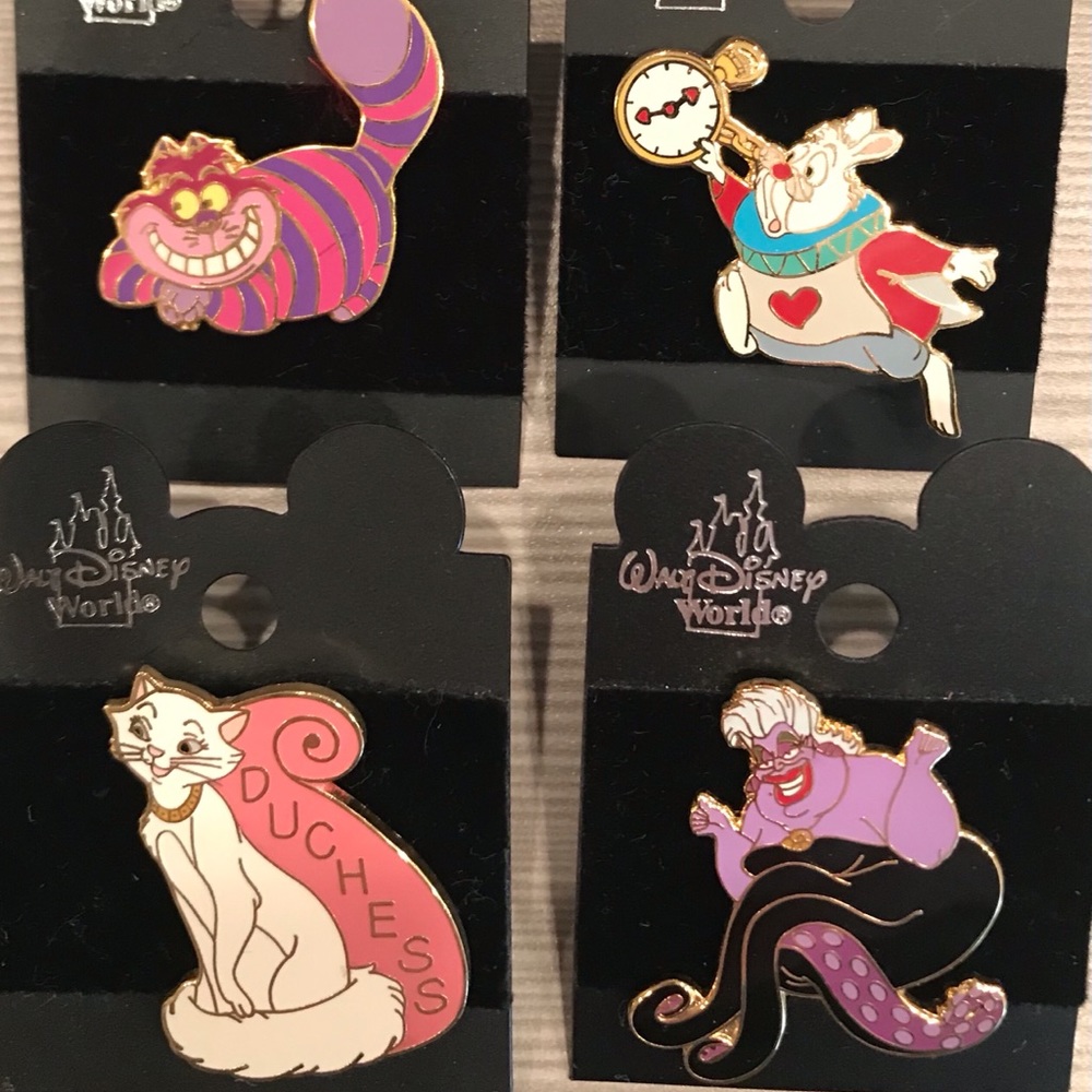 Walt Disney World Collector Pins Set of 4